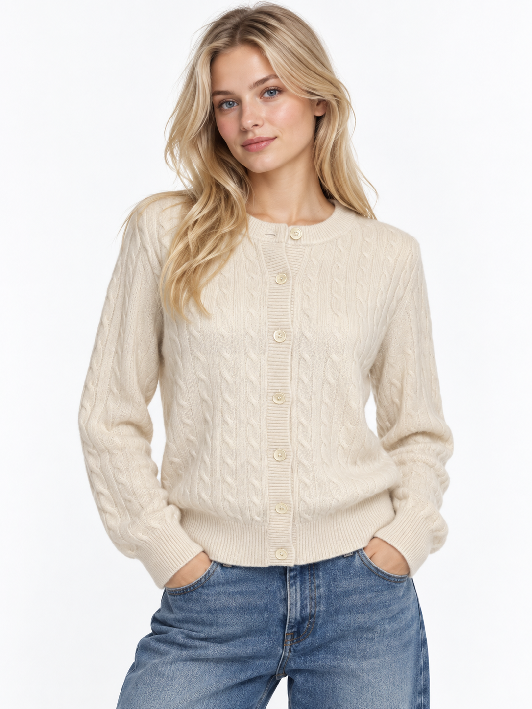 Cashmere Cable Cardigan 1211422C#