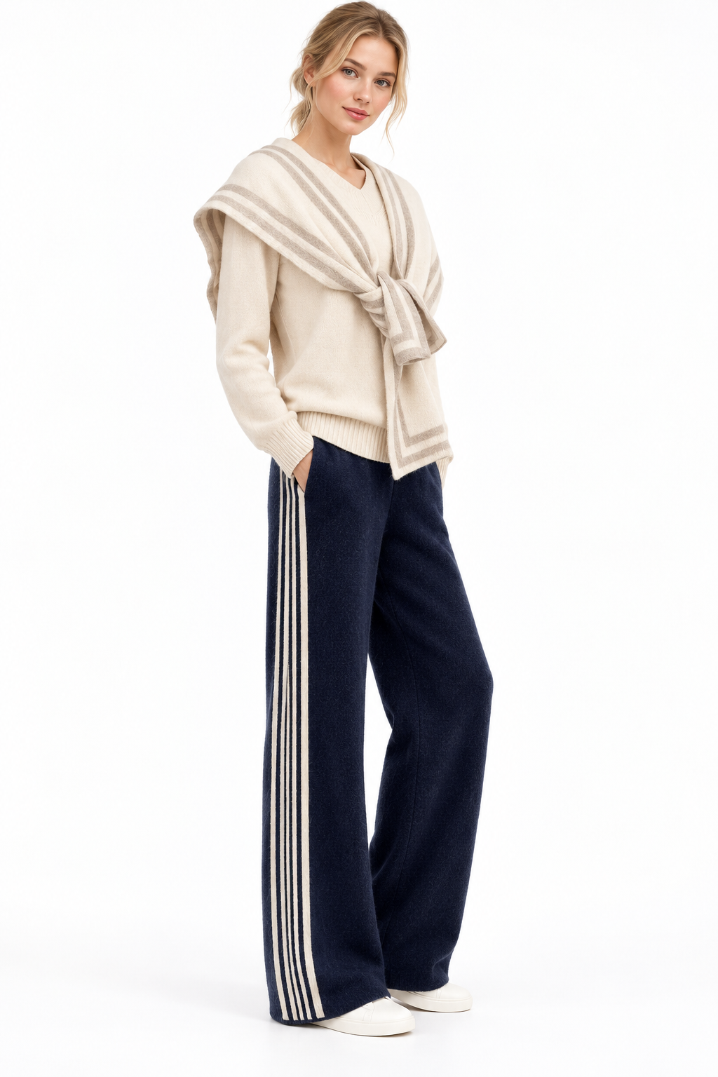 Possum Merino Straight-Leg Trousers 1259#