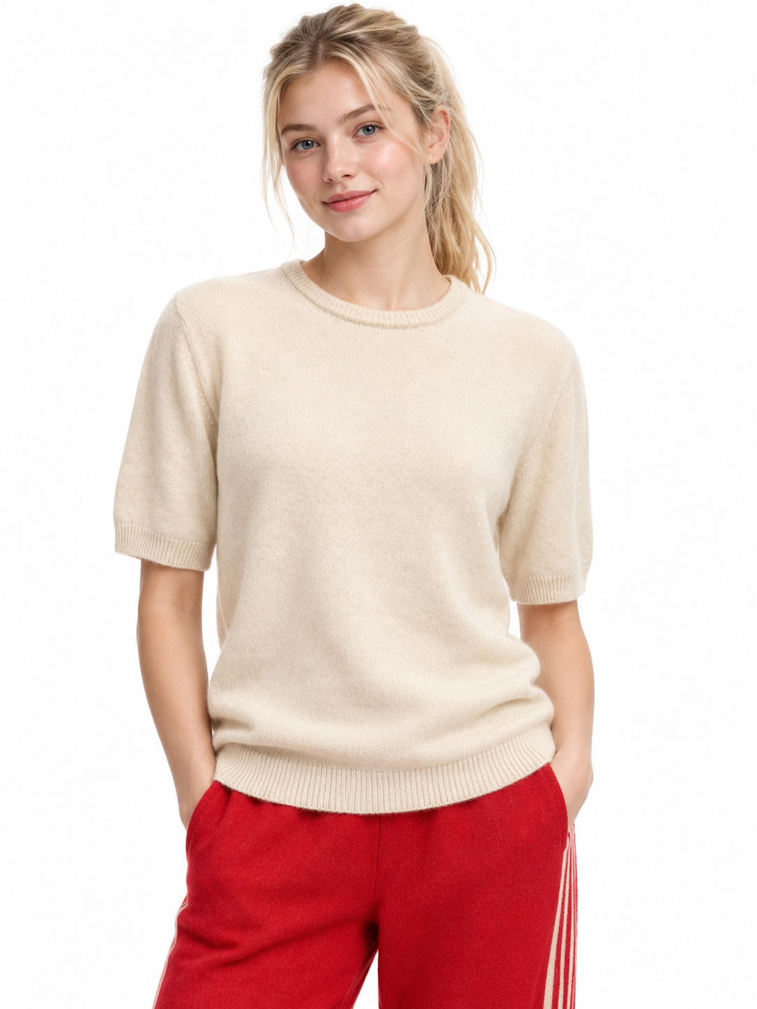 Possum Merino Short Sleeve Top 1090#