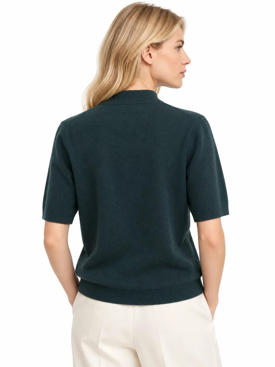 Cashmere Short Sleeve Top 1210541#