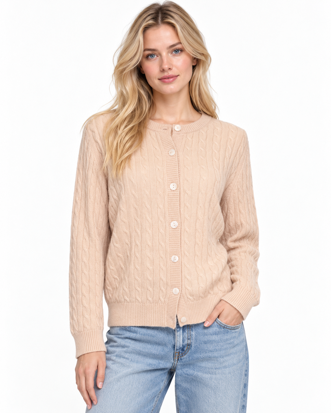 Cashmere Cable Cardigan 1211422C#