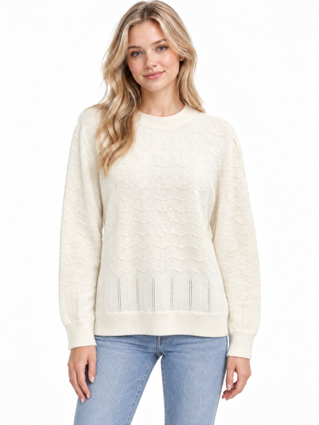 ZHF-020 Cashmere Crew Neck Sweater