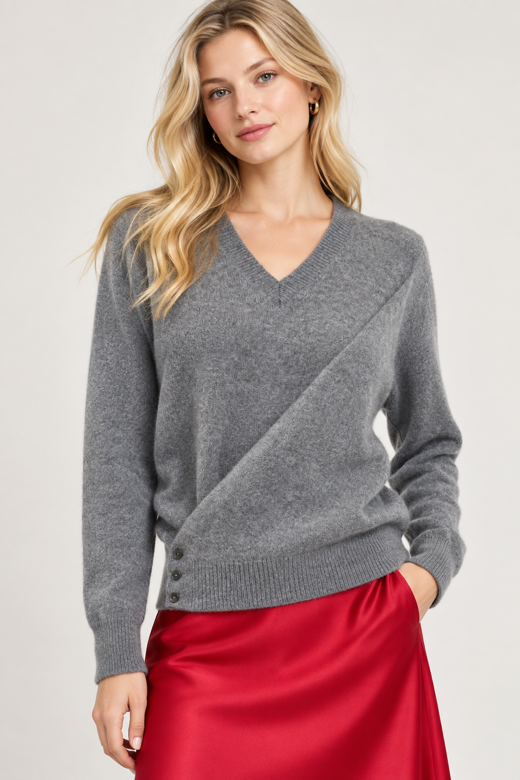 Cashmere V Neck Sweater 1212006C