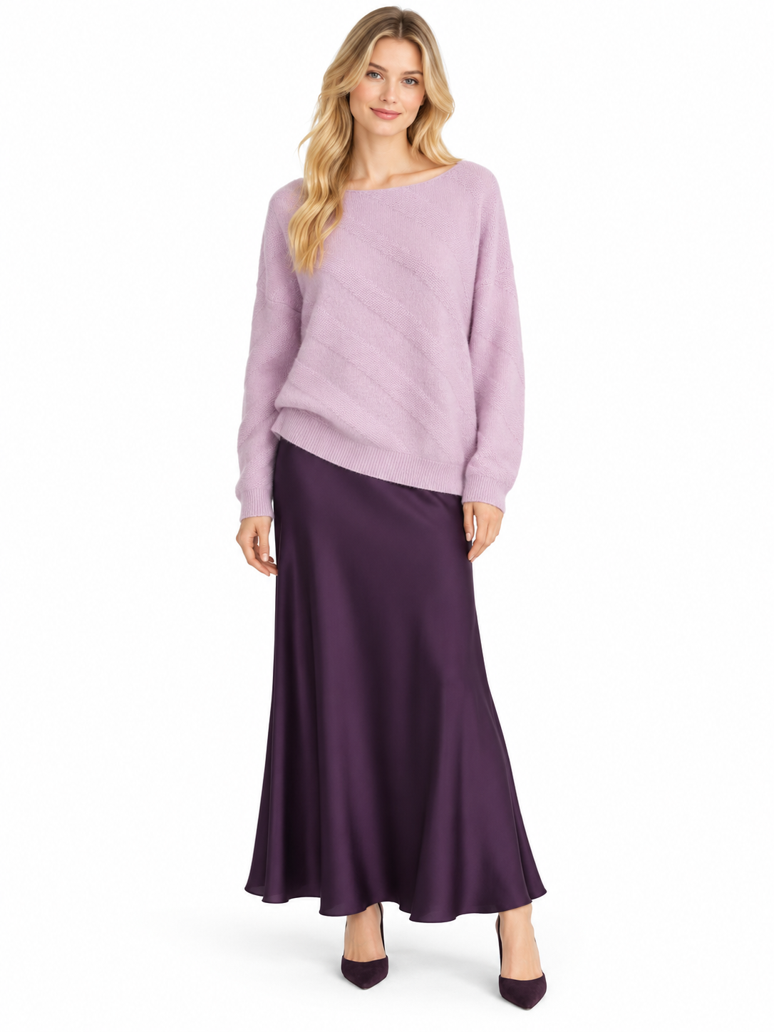 1210989  Cashmere   Off-Shoulder  Sweater