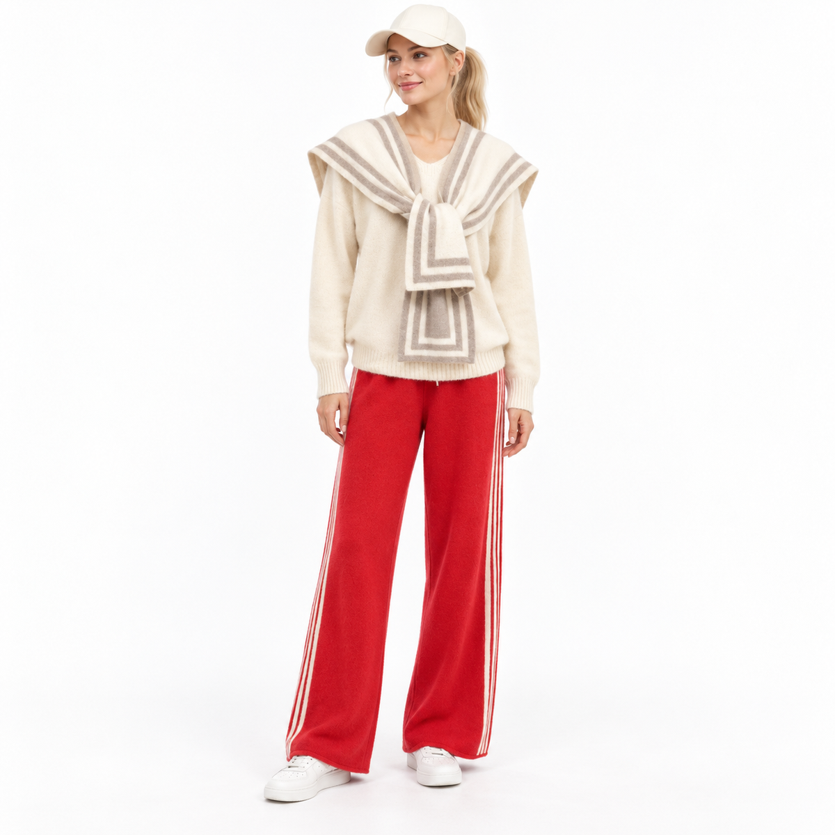 Possum Merino Straight-Leg Trousers 1259#