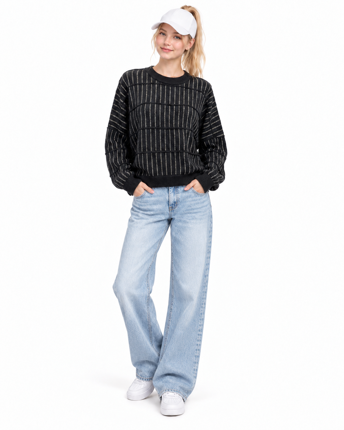 1210934  Cashmere Crew Neck Jersey