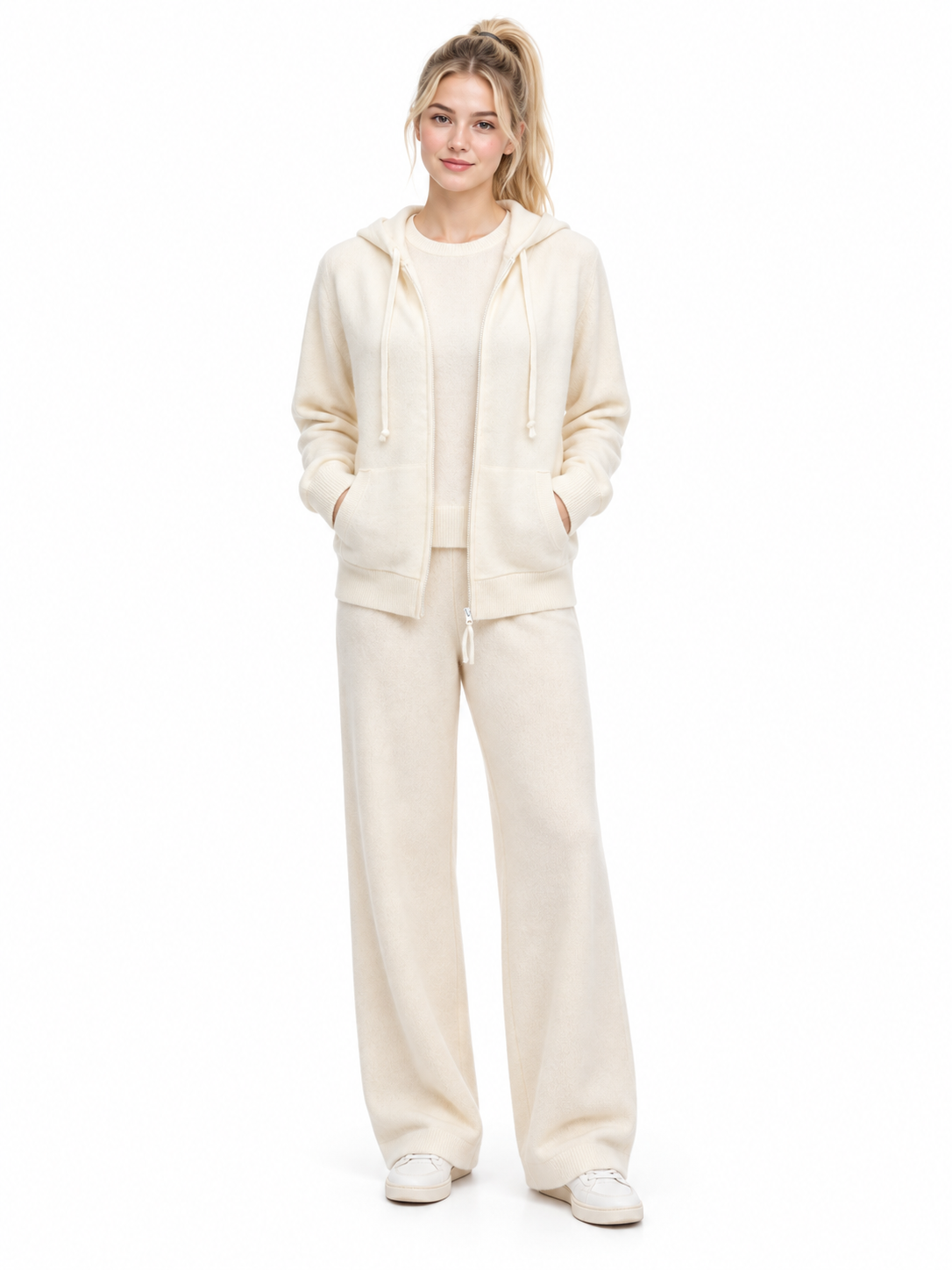 Cashmere Hoodie Cardigan ZHF-267