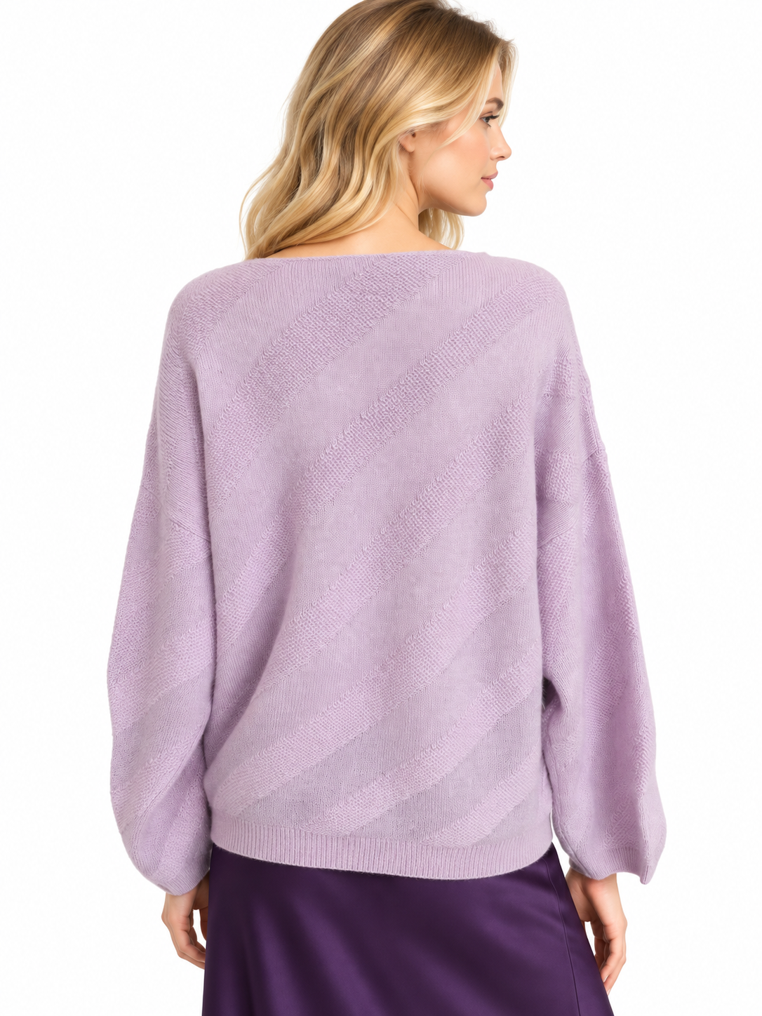 1210989  Cashmere   Off-Shoulder  Sweater