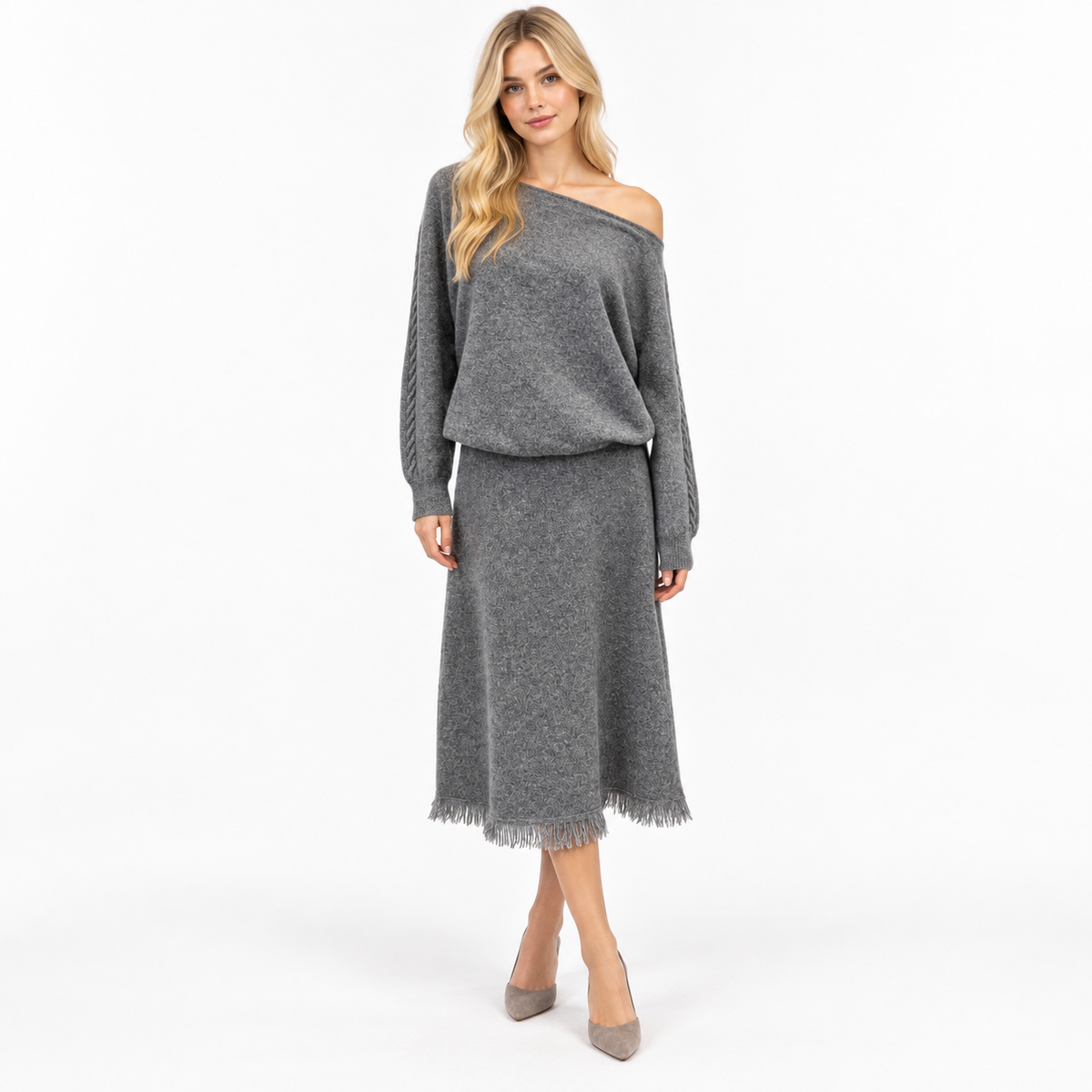 Pure  Cashmere Skirt 7210580#
