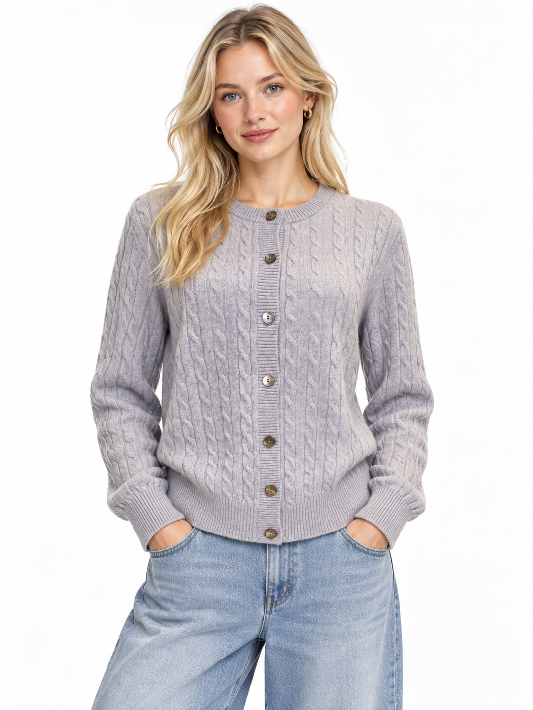 Cashmere Cable Cardigan 1211422C#