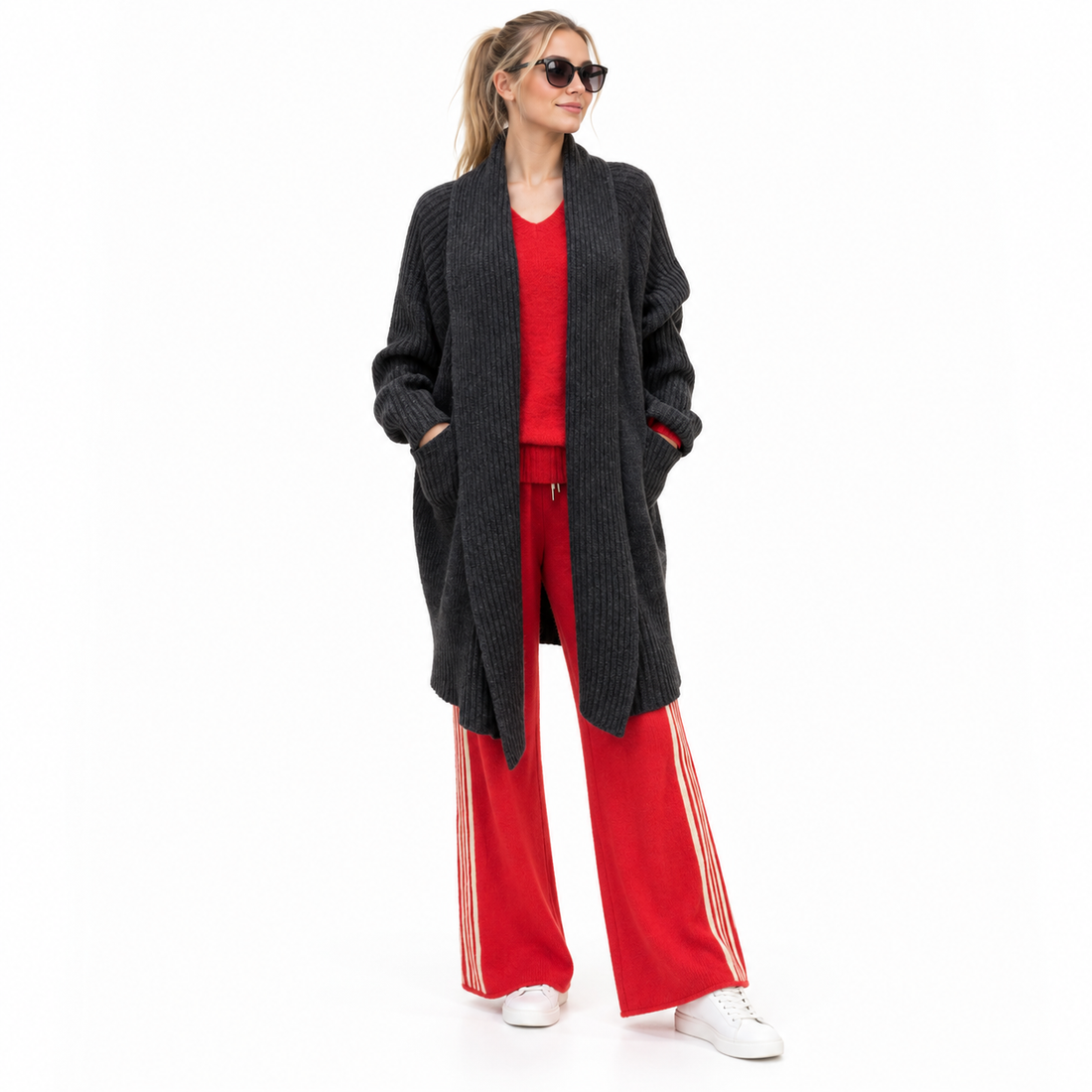 Possum Merino  Drapery Cardigan 1098#