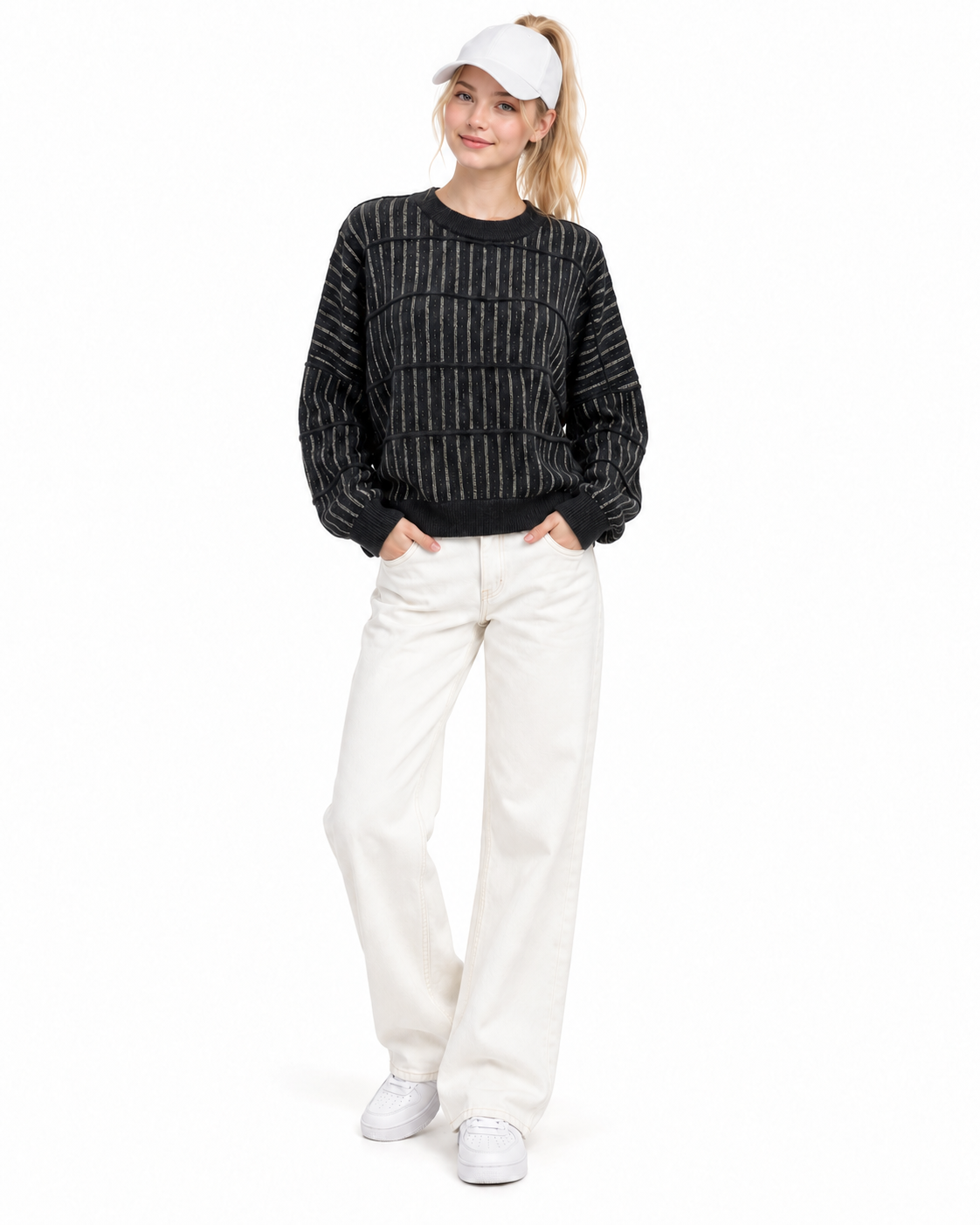 1210934  Cashmere Crew Neck Jersey