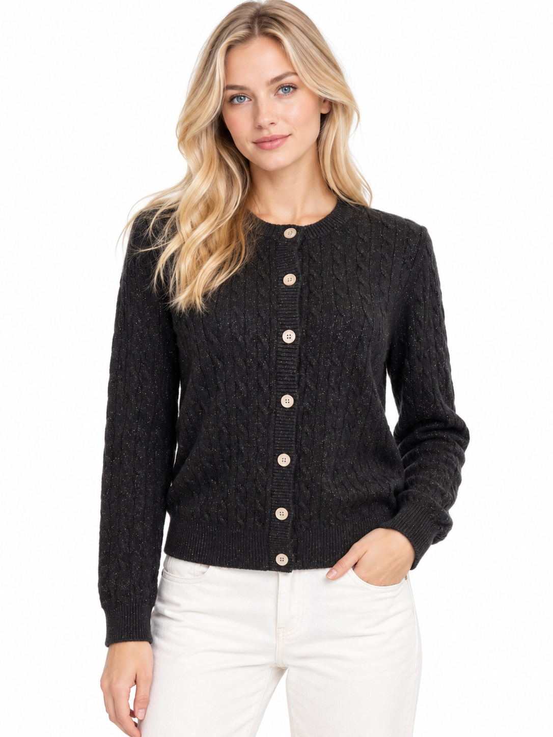 Cashmere Cable Cardigan 1211422C#